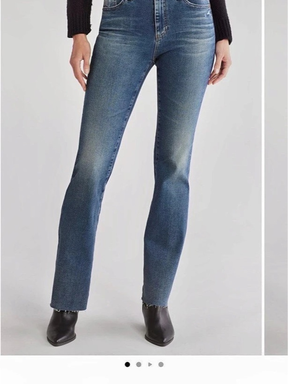 AG Farrah High Rise Bootcut Jeans in Blue Waist 29x32